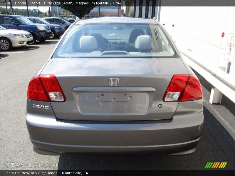 Magnesium Metallic / Gray 2005 Honda Civic Value Package Sedan