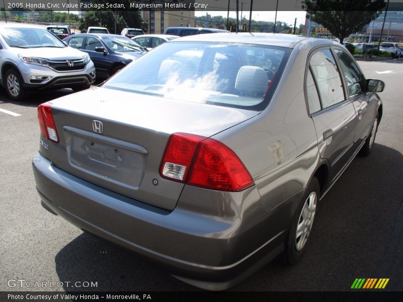 Magnesium Metallic / Gray 2005 Honda Civic Value Package Sedan