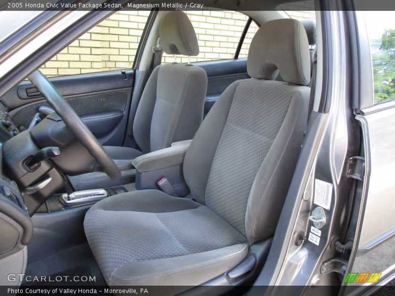 Magnesium Metallic / Gray 2005 Honda Civic Value Package Sedan