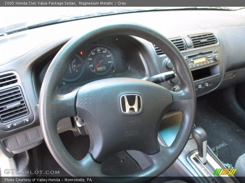 Magnesium Metallic / Gray 2005 Honda Civic Value Package Sedan