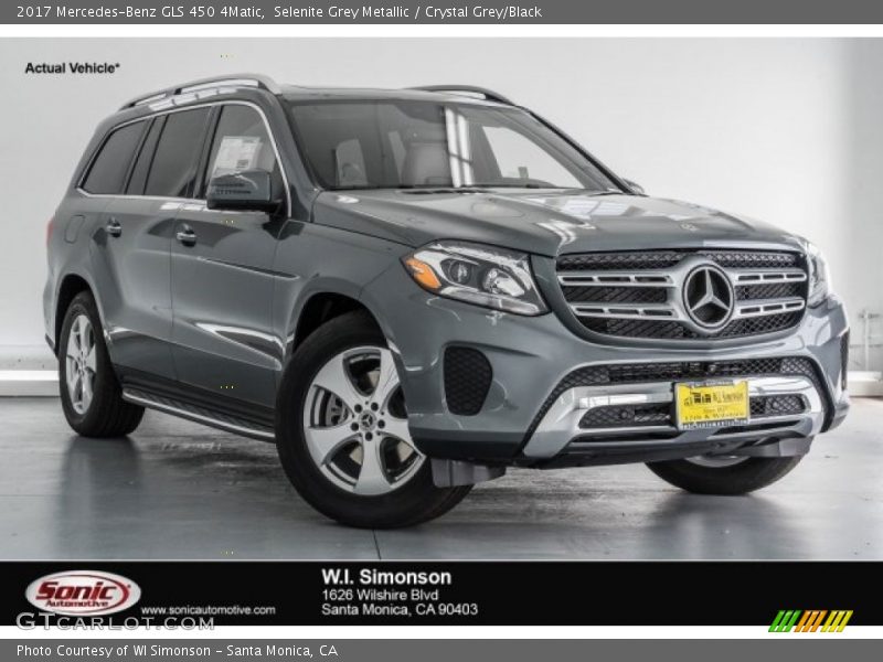 Selenite Grey Metallic / Crystal Grey/Black 2017 Mercedes-Benz GLS 450 4Matic