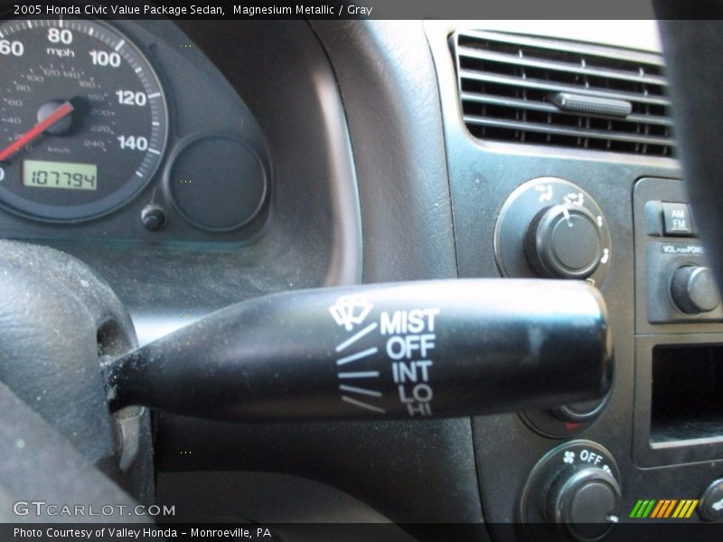 Magnesium Metallic / Gray 2005 Honda Civic Value Package Sedan