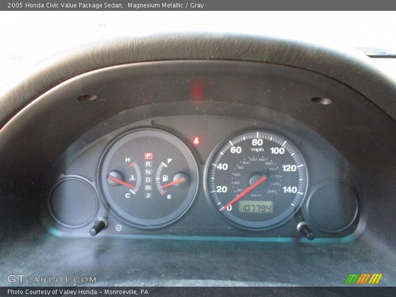 Magnesium Metallic / Gray 2005 Honda Civic Value Package Sedan
