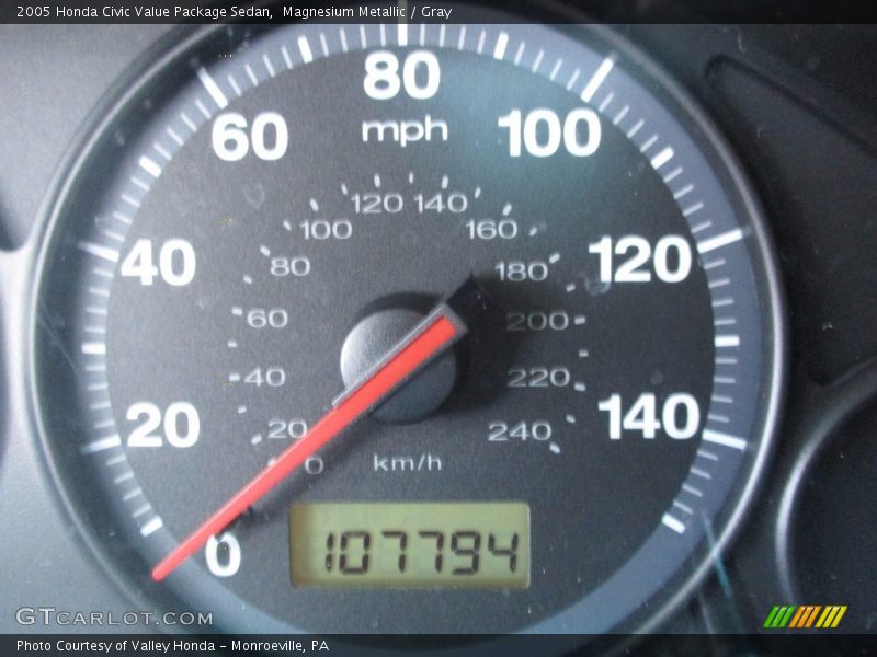 Magnesium Metallic / Gray 2005 Honda Civic Value Package Sedan