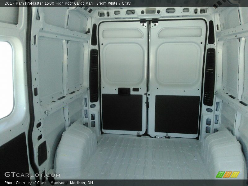 Bright White / Gray 2017 Ram ProMaster 1500 High Roof Cargo Van