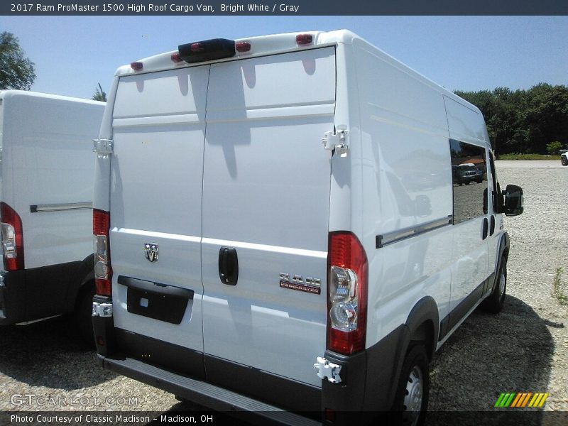 Bright White / Gray 2017 Ram ProMaster 1500 High Roof Cargo Van