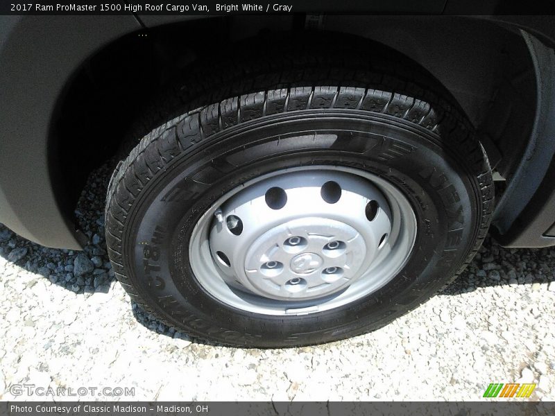 Bright White / Gray 2017 Ram ProMaster 1500 High Roof Cargo Van