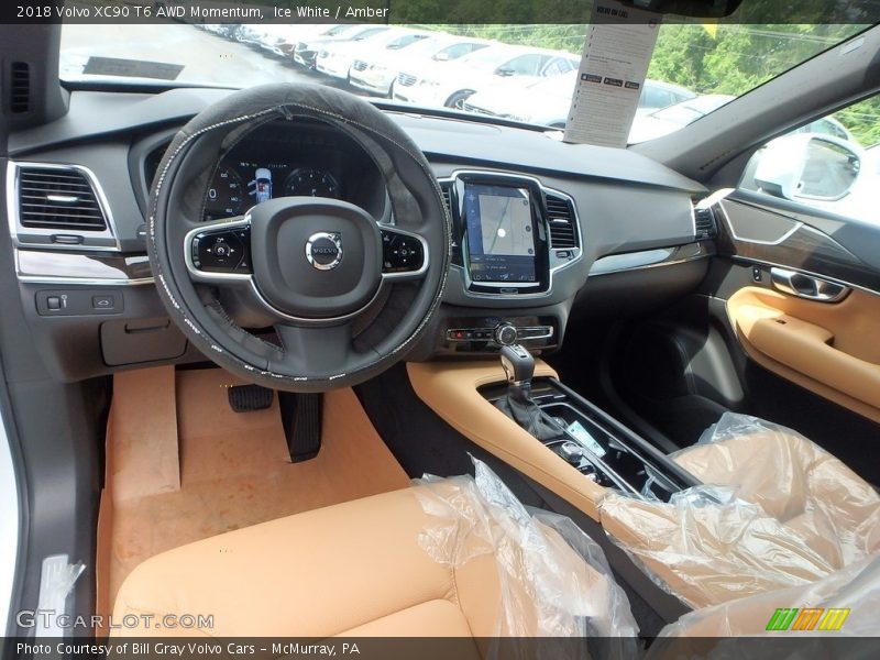 2018 XC90 T6 AWD Momentum Amber Interior