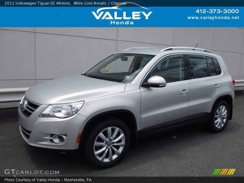White Gold Metallic / Charcoal 2011 Volkswagen Tiguan SE 4Motion