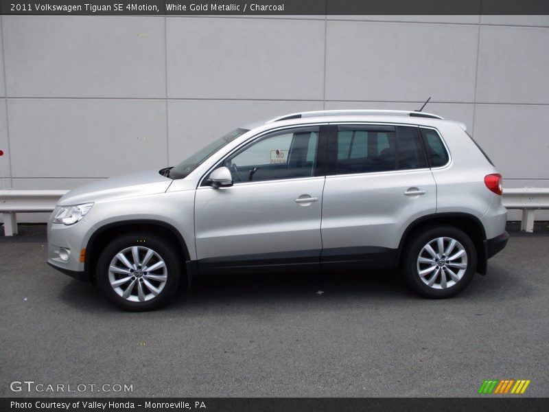 White Gold Metallic / Charcoal 2011 Volkswagen Tiguan SE 4Motion