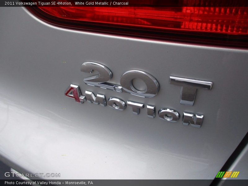 White Gold Metallic / Charcoal 2011 Volkswagen Tiguan SE 4Motion