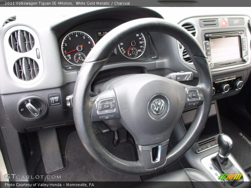 White Gold Metallic / Charcoal 2011 Volkswagen Tiguan SE 4Motion