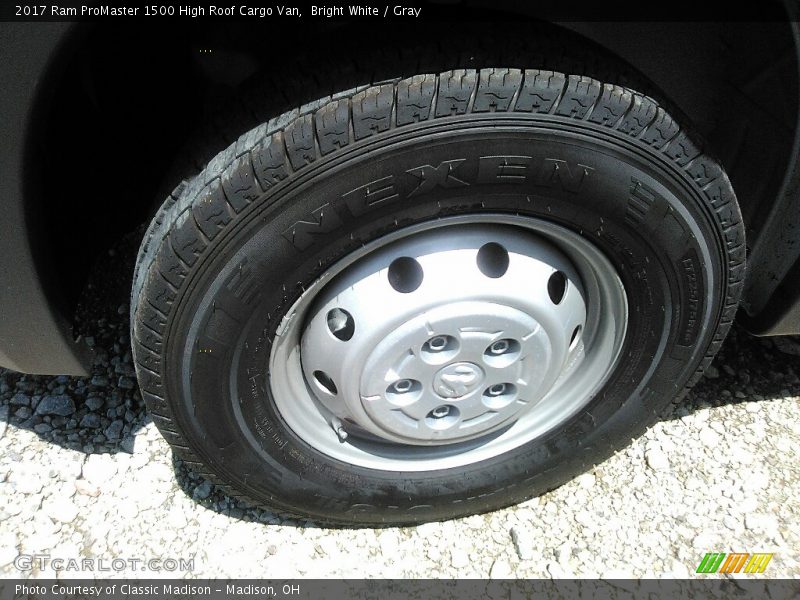 Bright White / Gray 2017 Ram ProMaster 1500 High Roof Cargo Van