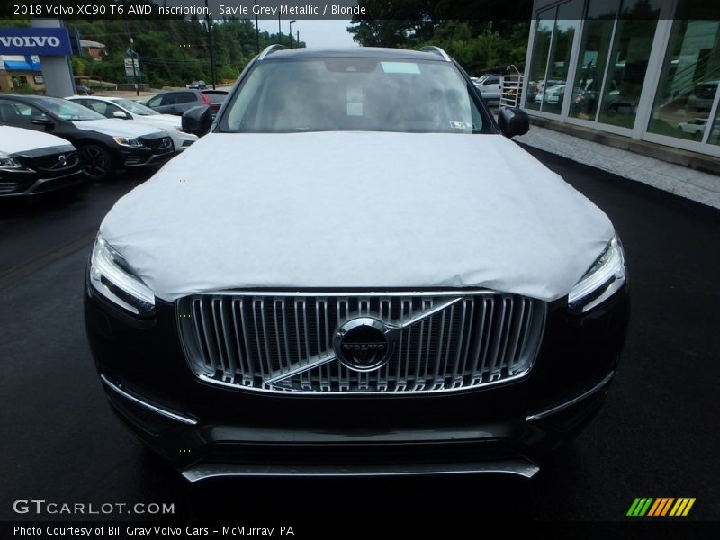 Savile Grey Metallic / Blonde 2018 Volvo XC90 T6 AWD Inscription