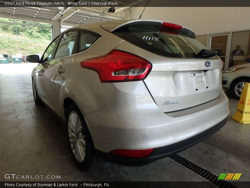 White Gold / Charcoal Black 2017 Ford Focus Titanium Hatch