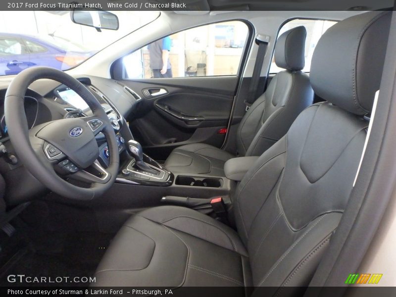 White Gold / Charcoal Black 2017 Ford Focus Titanium Hatch