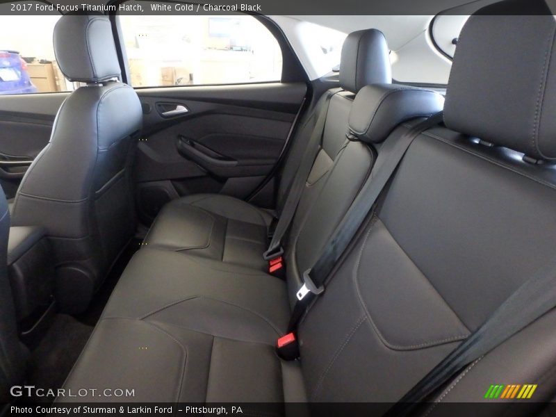 White Gold / Charcoal Black 2017 Ford Focus Titanium Hatch