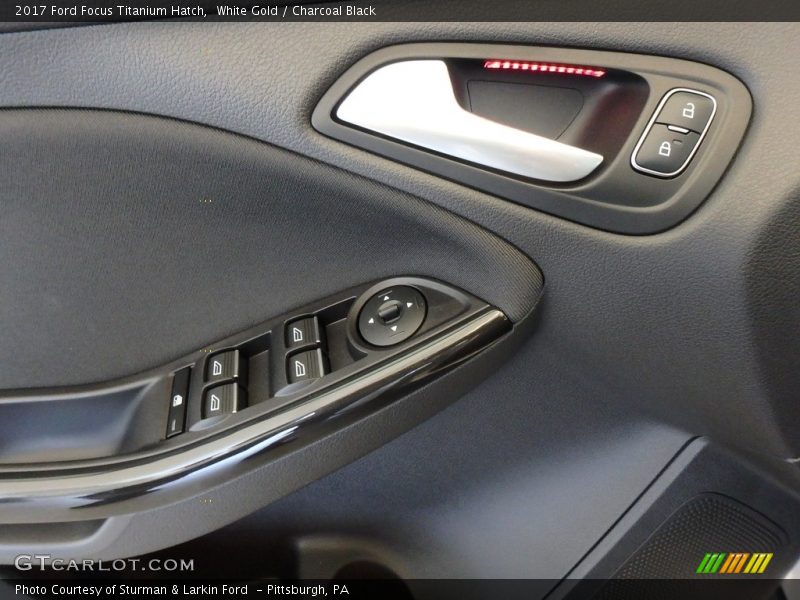 White Gold / Charcoal Black 2017 Ford Focus Titanium Hatch
