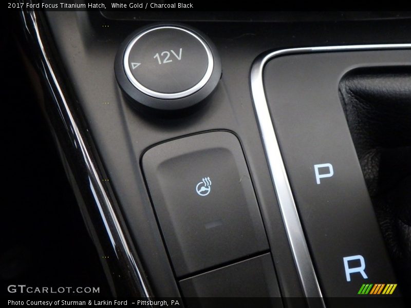 White Gold / Charcoal Black 2017 Ford Focus Titanium Hatch
