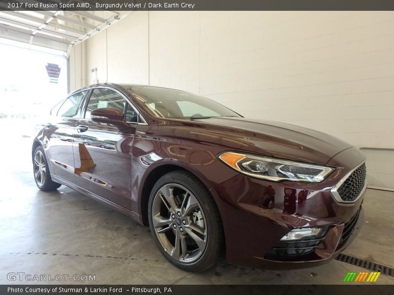 Burgundy Velvet / Dark Earth Grey 2017 Ford Fusion Sport AWD