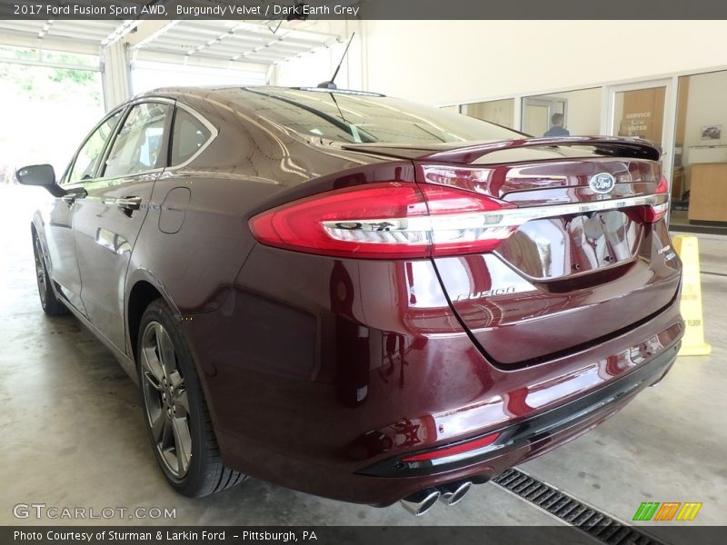 Burgundy Velvet / Dark Earth Grey 2017 Ford Fusion Sport AWD