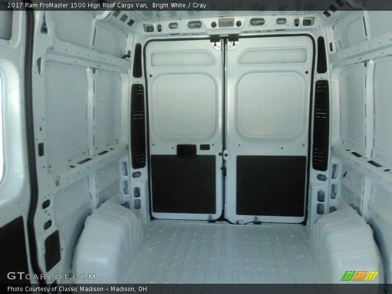 Bright White / Gray 2017 Ram ProMaster 1500 High Roof Cargo Van