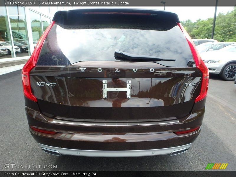 Twilight Bronze Metallic / Blonde 2018 Volvo XC90 T6 AWD Momentum