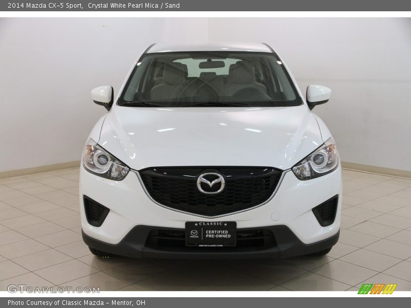 Crystal White Pearl Mica / Sand 2014 Mazda CX-5 Sport