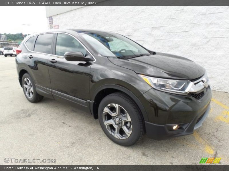 Dark Olive Metallic / Black 2017 Honda CR-V EX AWD
