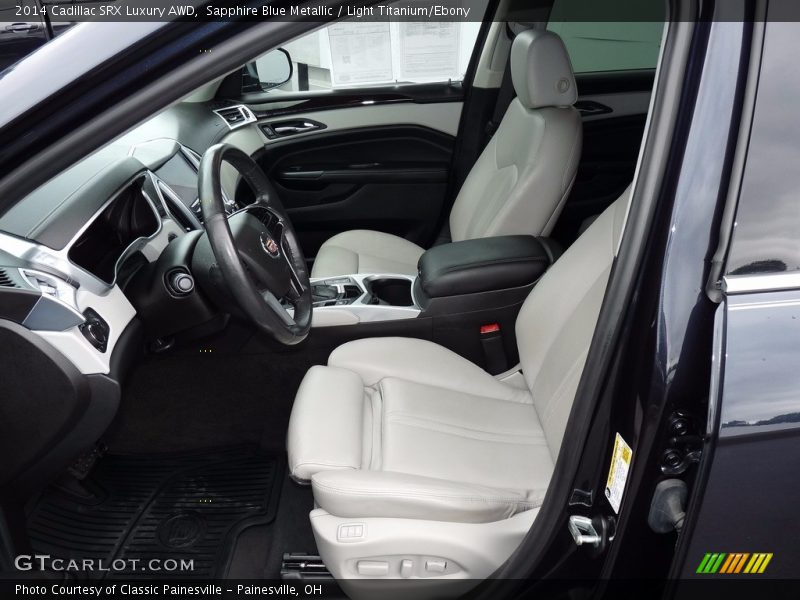 Sapphire Blue Metallic / Light Titanium/Ebony 2014 Cadillac SRX Luxury AWD