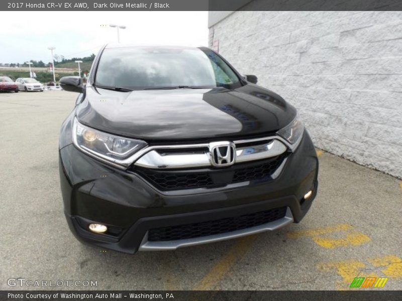 Dark Olive Metallic / Black 2017 Honda CR-V EX AWD