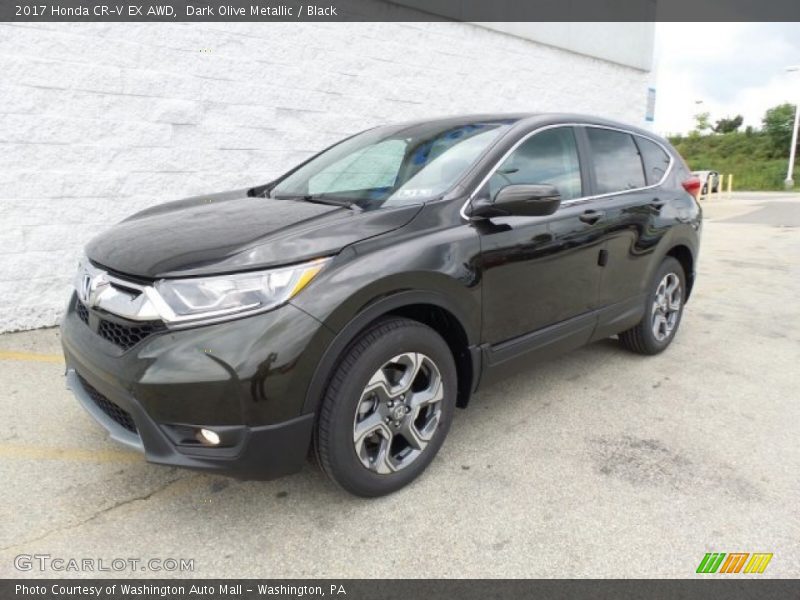 Dark Olive Metallic / Black 2017 Honda CR-V EX AWD