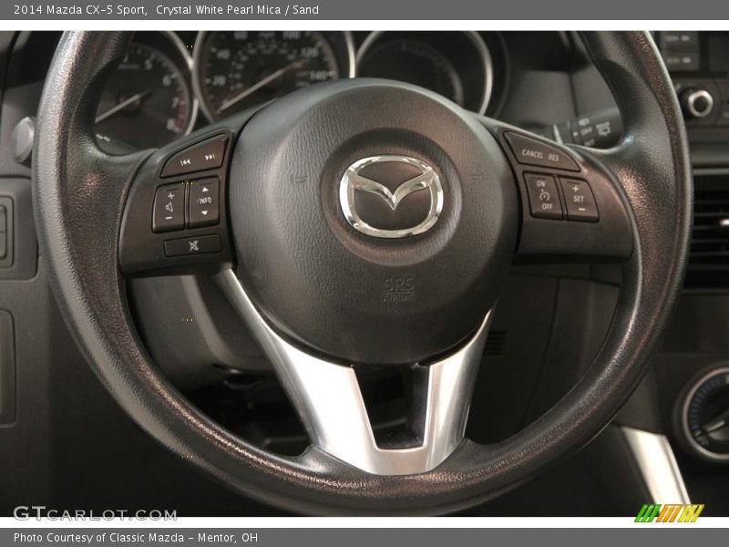 Crystal White Pearl Mica / Sand 2014 Mazda CX-5 Sport