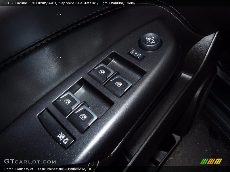 Sapphire Blue Metallic / Light Titanium/Ebony 2014 Cadillac SRX Luxury AWD