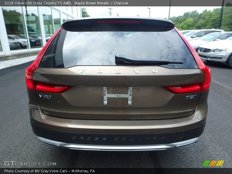 Maple Brown Metallic / Charcoal 2018 Volvo V90 Cross Country T5 AWD