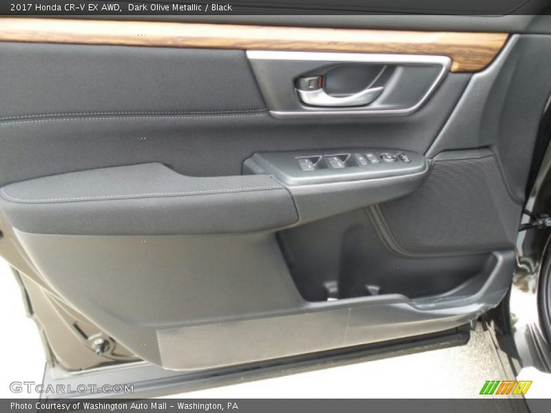 Dark Olive Metallic / Black 2017 Honda CR-V EX AWD