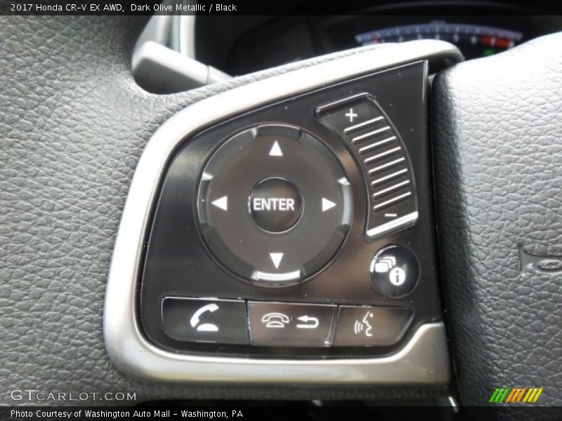 Dark Olive Metallic / Black 2017 Honda CR-V EX AWD