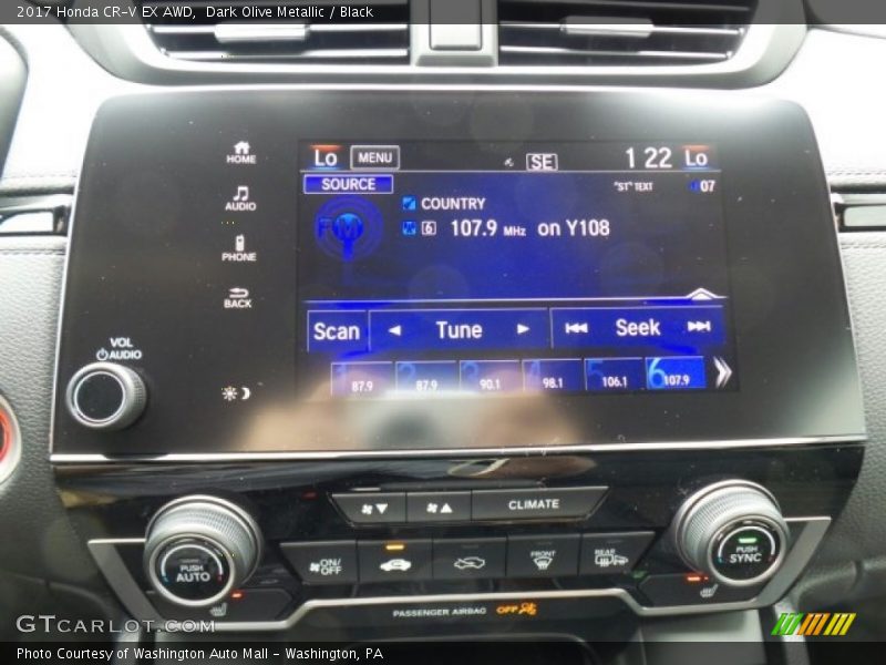 Dark Olive Metallic / Black 2017 Honda CR-V EX AWD