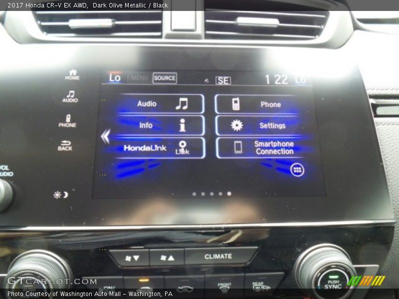 Dark Olive Metallic / Black 2017 Honda CR-V EX AWD
