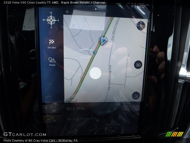 Navigation of 2018 V90 Cross Country T5 AWD