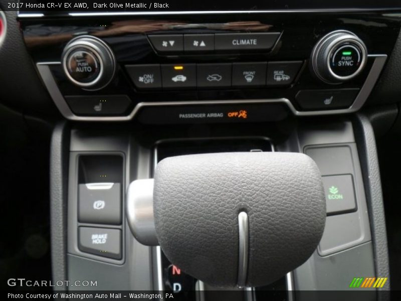 Dark Olive Metallic / Black 2017 Honda CR-V EX AWD