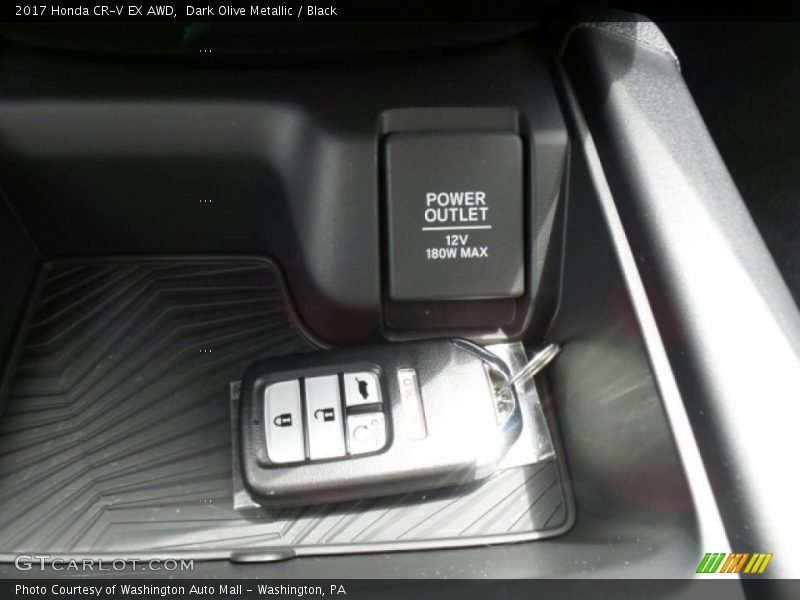 Dark Olive Metallic / Black 2017 Honda CR-V EX AWD
