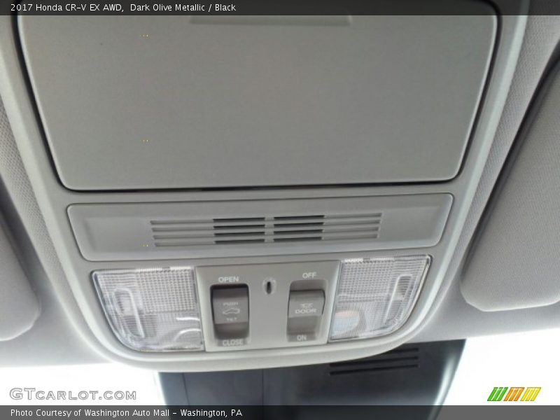 Dark Olive Metallic / Black 2017 Honda CR-V EX AWD