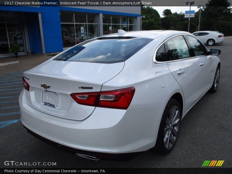 Iridescent Pearl Tricoat / Dark Atmosphere/Loft Brown 2017 Chevrolet Malibu Premier