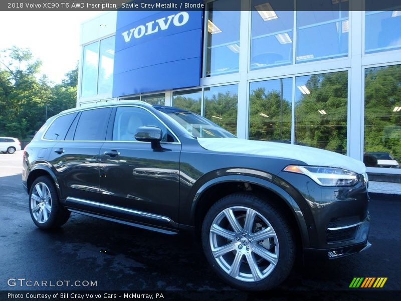 Savile Grey Metallic / Blonde 2018 Volvo XC90 T6 AWD Inscription