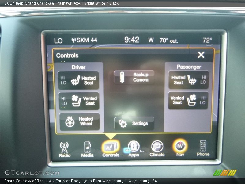 Bright White / Black 2017 Jeep Grand Cherokee Trailhawk 4x4