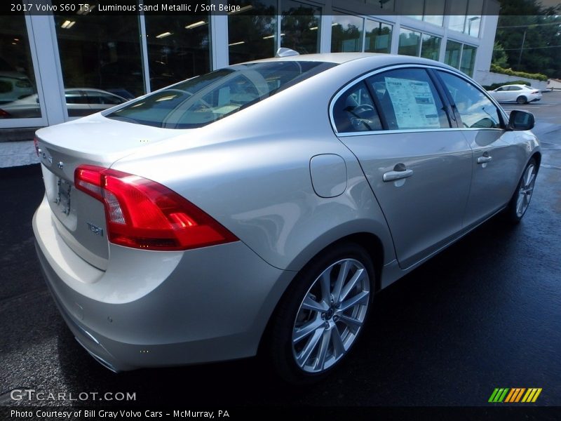 Luminous Sand Metallic / Soft Beige 2017 Volvo S60 T5