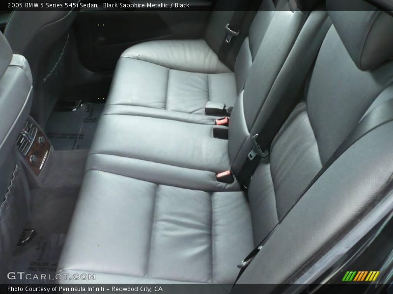 Black Sapphire Metallic / Black 2005 BMW 5 Series 545i Sedan