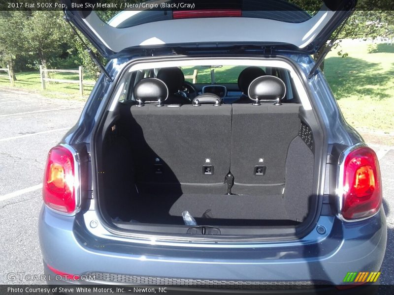 Blue Sky Metallic / Nero/Grigio (Black/Gray) 2017 Fiat 500X Pop