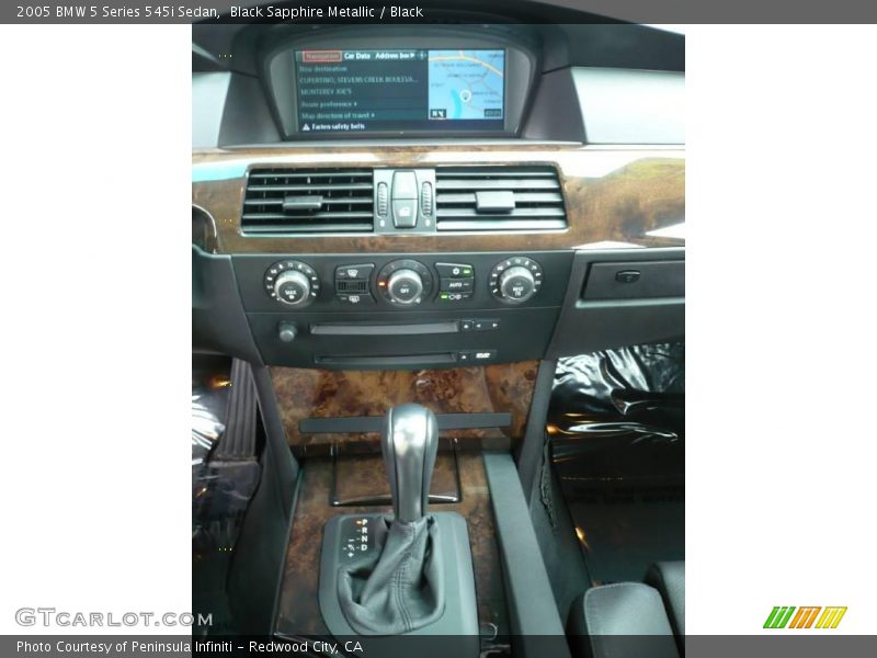 Black Sapphire Metallic / Black 2005 BMW 5 Series 545i Sedan